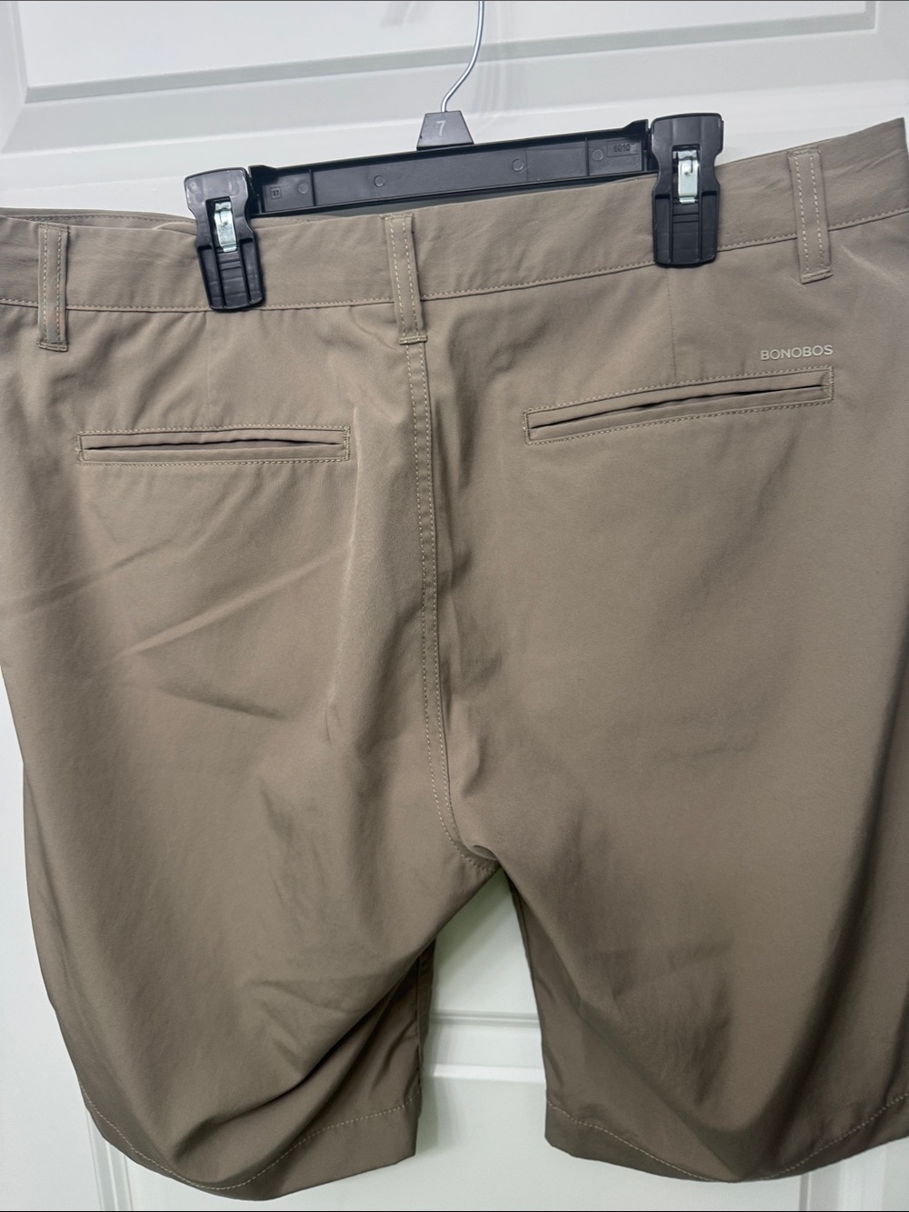 Bonobos Flat-Front Shorts in Khaki - Picture 3 of 3